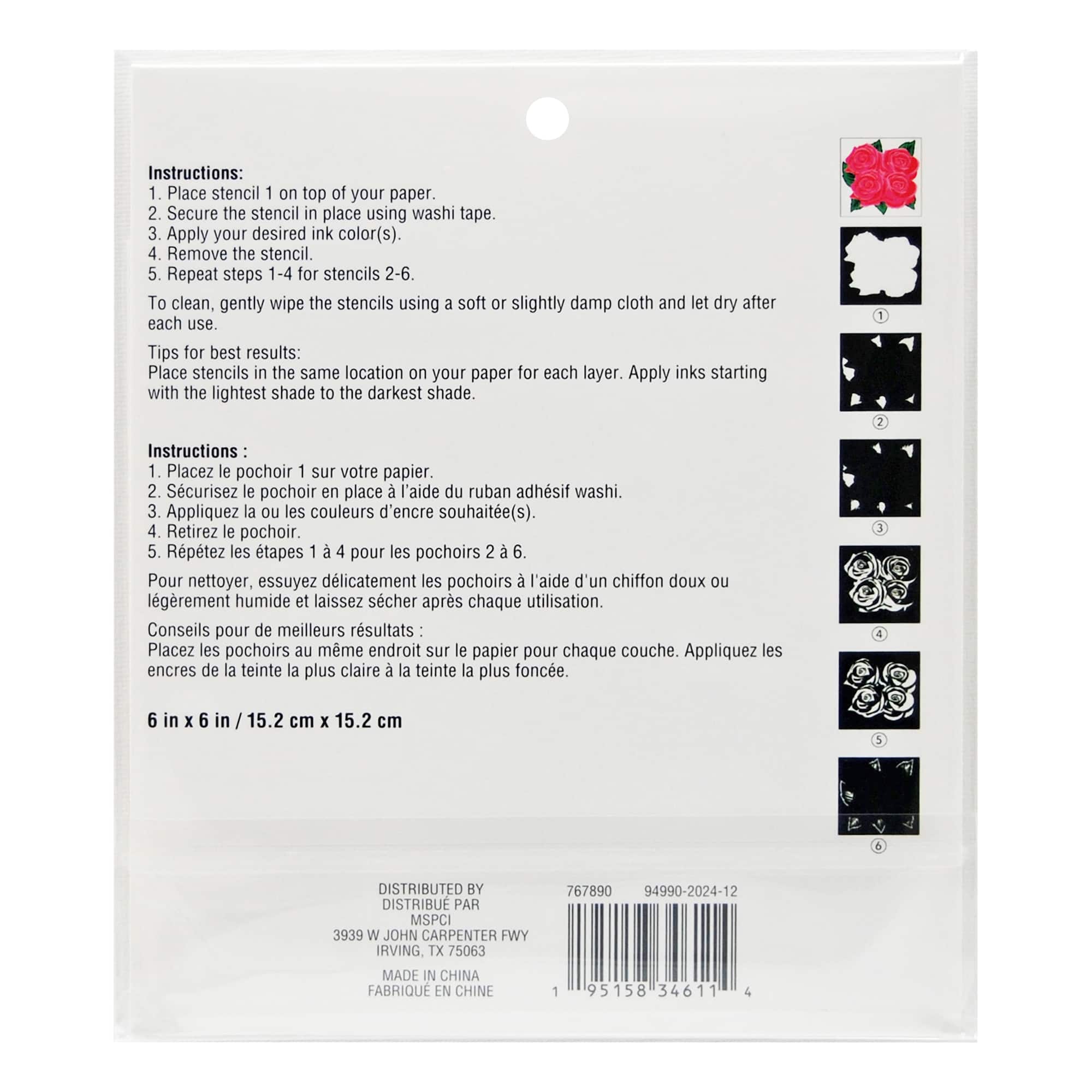 Rose Bunch Layering Stencils by Recollections™